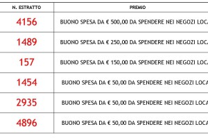 Numeri lotteria Carnasciale podiense 2015